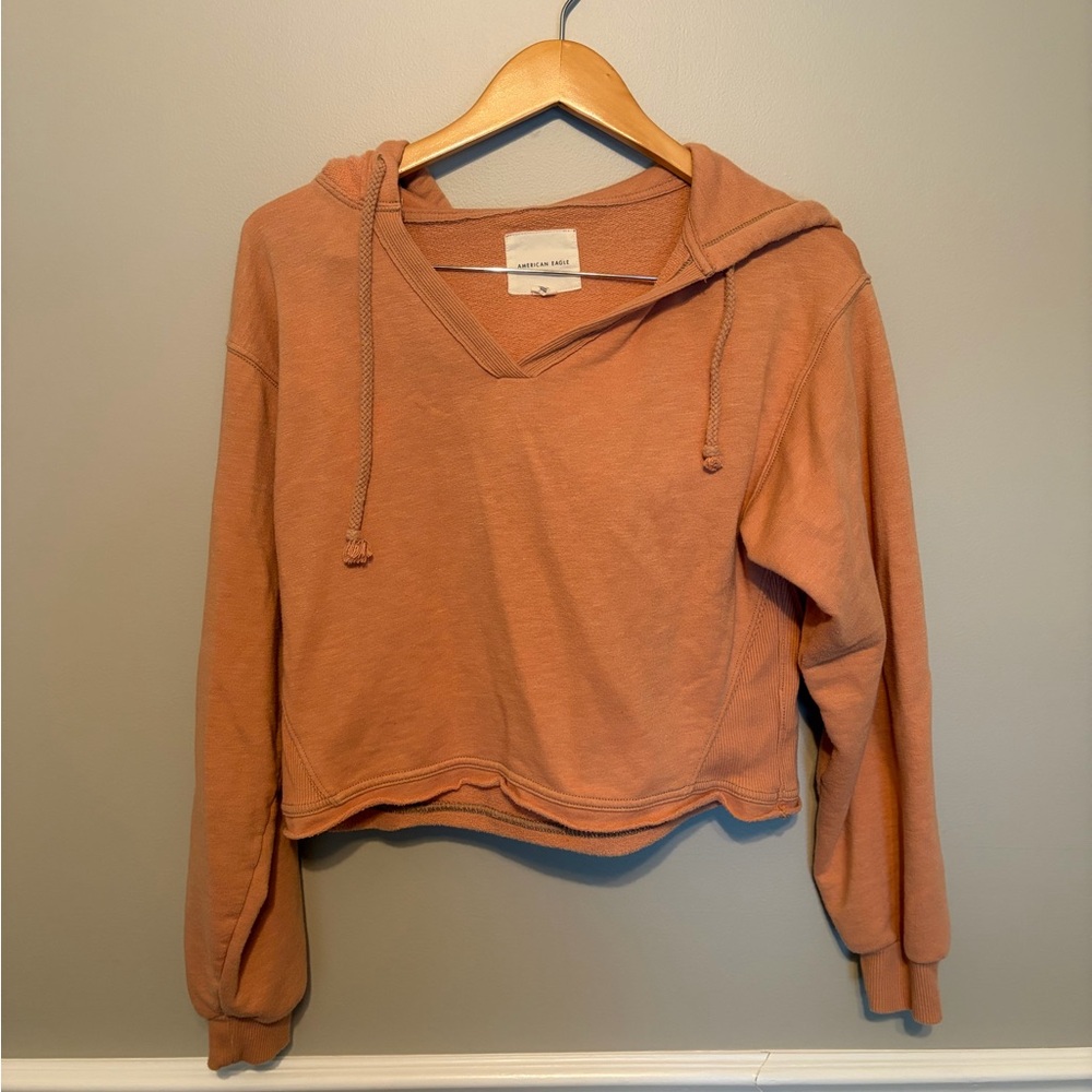American Eagle Outfitters Orange Hoodie